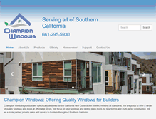 Tablet Screenshot of championwindows.biz